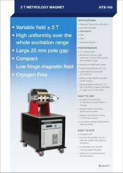 3T Metrology Magnet Brochure (English)