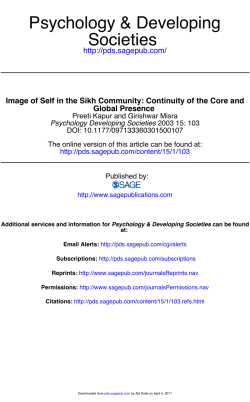 Image of self in the Sikh community