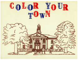 "Color Your Town" coloring booklet