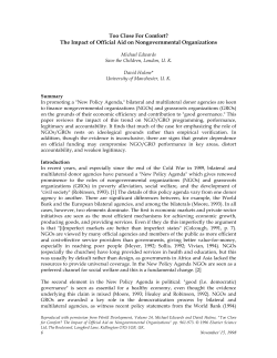 Too Close For Comfort? The Impact of Official Aid on