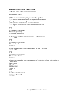 Horngren`s Accounting,11e (Miller-Nobles) Chapter 2
