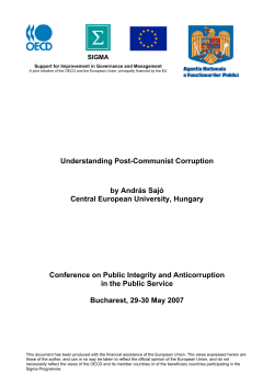 Understanding Post-Communist Corruption