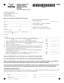 MW508 - Maryland Tax Forms and Instructions