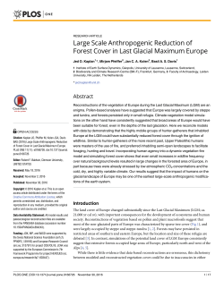 Large Scale Anthropogenic Reduction of Forest Cover - Serval