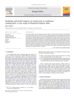 Hardships and health impacts on women due to traditional cooking