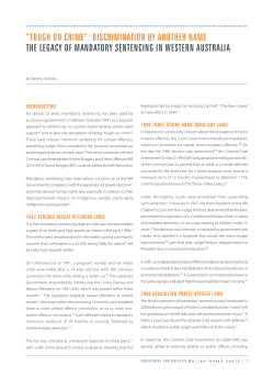 &ldquo;tough on crime&rdquo;: discrimination by another name the legacy of