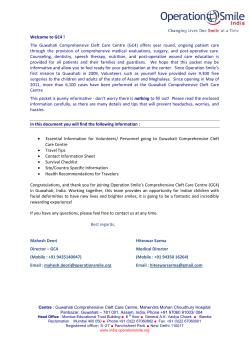 GC4 Welcome Packet - American Council of Academic Plastic