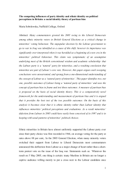 The competing influences of party identity and