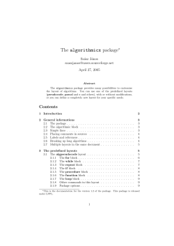 The algorithmicx package