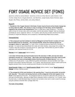 fort osage novice set (fons)