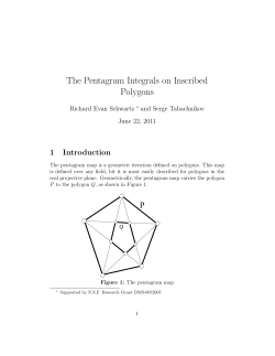 The Pentagram Integrals on Inscribed Polygons