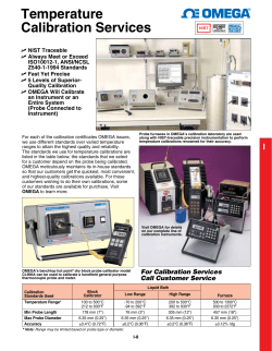 Temperature Calibration Services