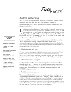 Active Listening - Telephone Skill Development to Improve