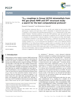 JCH couplings in Group 14/IVA tetramethyls from the gas