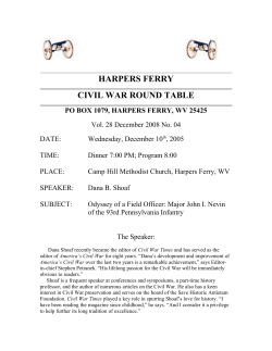CWRT News Letter Dec 2008 - Harpers Ferry Civil War Round