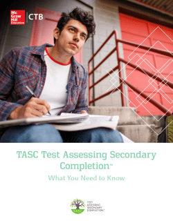 TASC Test Assessing Secondary Completion&trade;