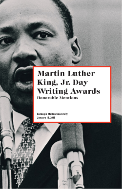 Martin Luther King, Jr. Day Writing Awards