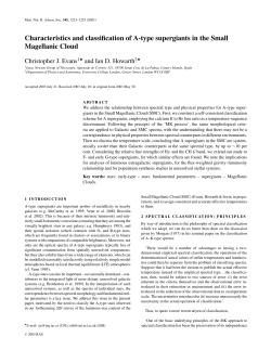 Characteristics and classification of A