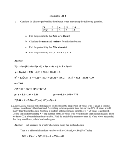 Ch 4 Examples with solutions
