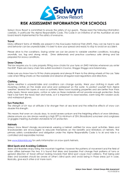 risk assessment information for schools