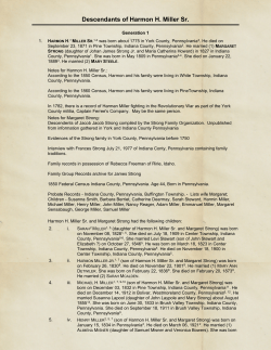 Descendants of Harmon H. Miller Sr.