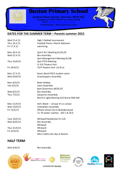 Dates for parents SUm 15