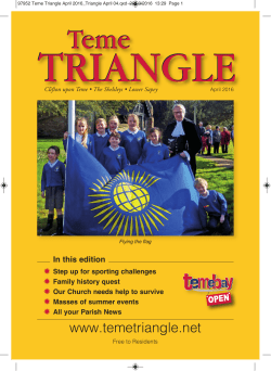 April 2016 - Teme Triangle