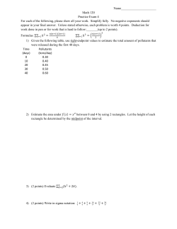 Practice Exam 4 - Napa Valley College