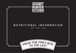 nutritional information
