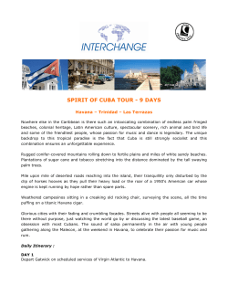 spirit of cuba tour - 9 days