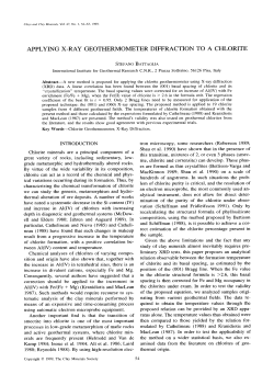 applying x-ray geothermometer diffraction to a chlorite