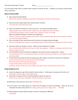 Final Exam Study Guide with Answers
