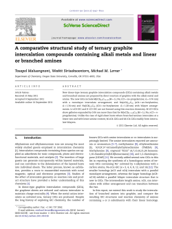 A comparative structural study of ternary graphite intercalation