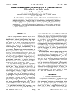 Equilibrium and nonequilibrium hydrogen coverages