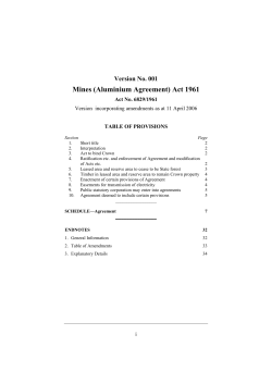 Mines (Aluminium Agreement) Act 1961