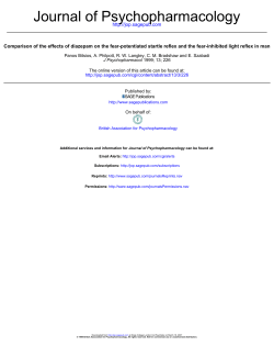 Comparison of the effects of diazepam on the fear