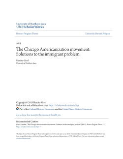 The Chicago Americanization movement