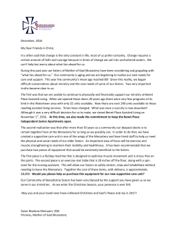 December, 2016 My Dear Friends in Christ, It is often said that