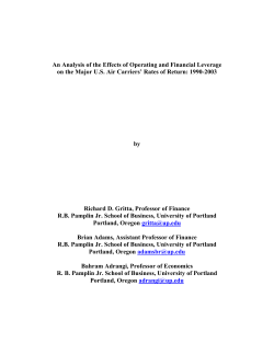 An Analysis of the Effects of Operating and Financial Leverage on