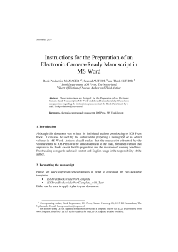 IOS Word Instructions - Informatics for Health 2017