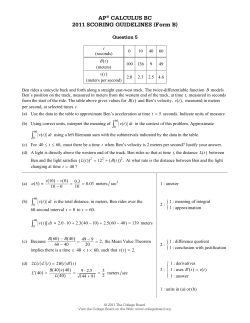 Samples Responses Q5 - AP Central