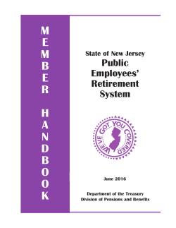 PERS Member Handbook - State of New Jersey