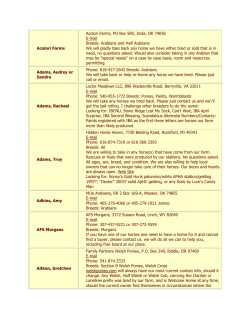 See the Responsible Horse Breeders List