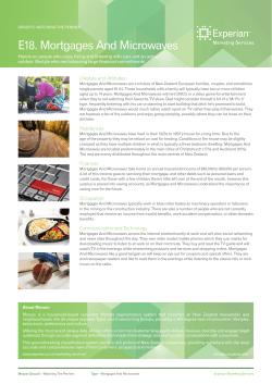 E18. Mortgages And Microwaves