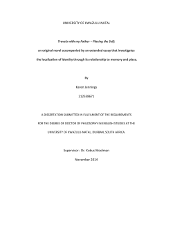 Thesis.  - ResearchSpace Home