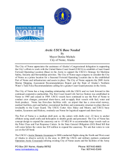 Arctic USCG Base Needed - Institute of the North