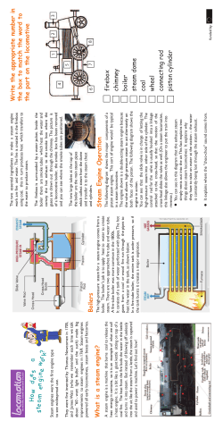 How does a steam engine work?