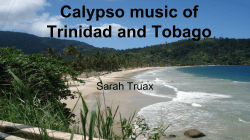 Calypso music of Trinidad and Tobago