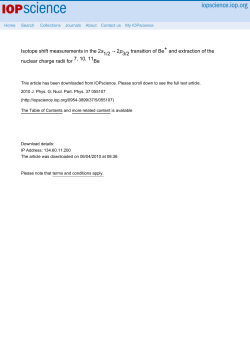 Isotope shift and charge radii of 7,10,11Be