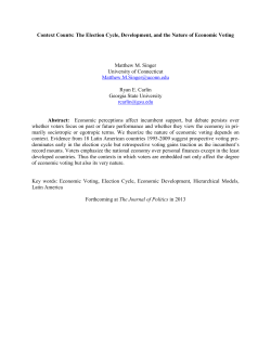 Context Counts: The Election Cycle, Development, and the Nature of